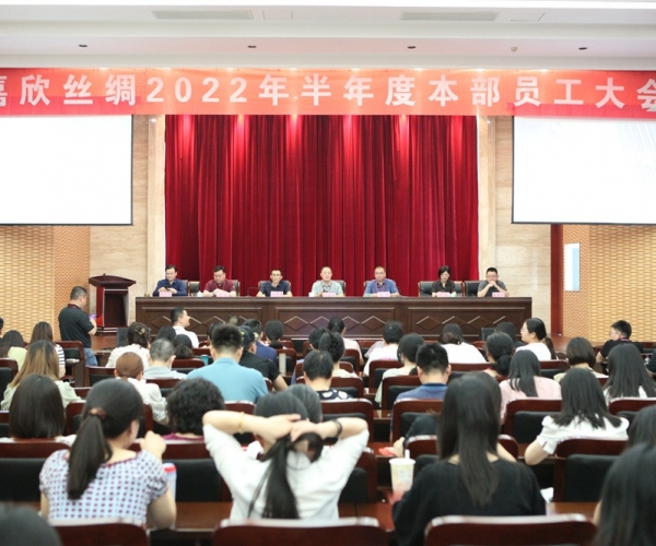 4118云顶集团丝绸召开2022半年度总部员工大会