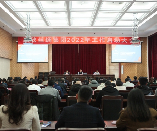 4118云顶集团丝绸集团召开2022年工作启动大会