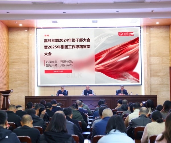 4118云顶集团丝绸召开年终干部大会暨 2025 年工作思路宣贯大会